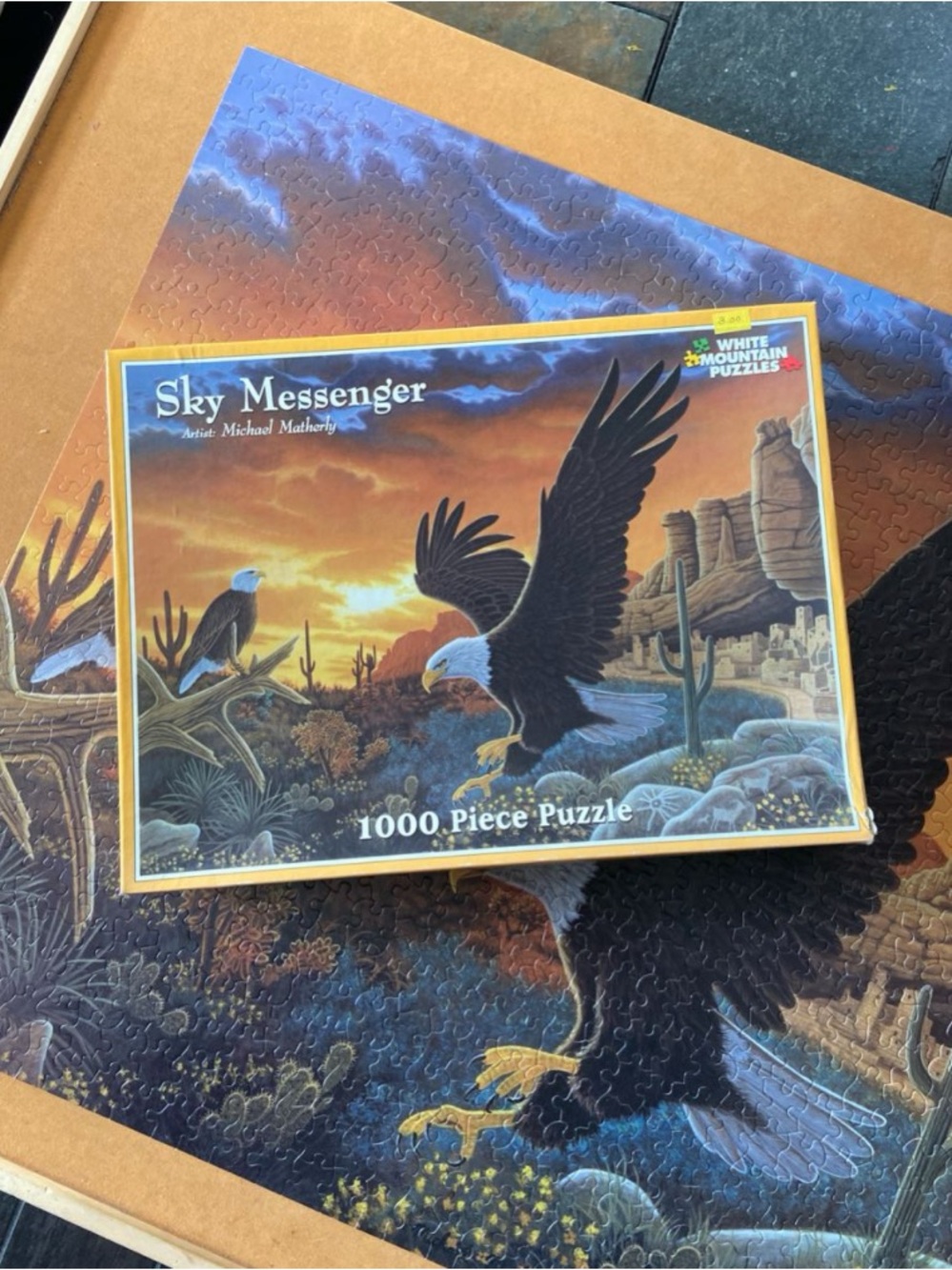 White Mountain Sky Messenger 1000 Piece Puzzle 🎨 Michael Matherly